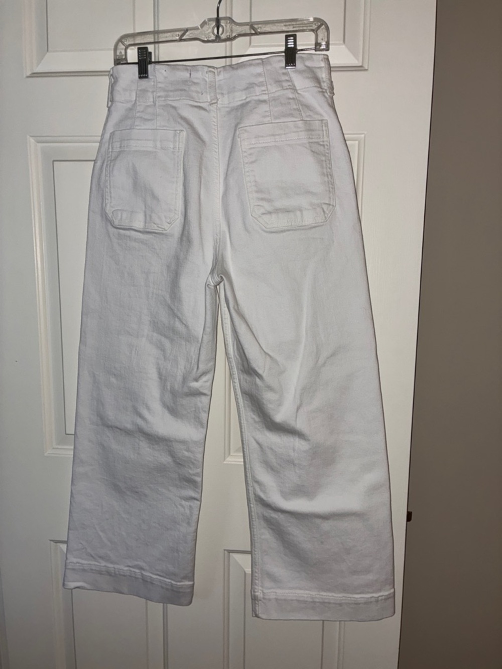 Maeve x Anthropologie COLETTE  White Wide-Leg High Rise Jeans Sz 30 - Picture 11 of 12